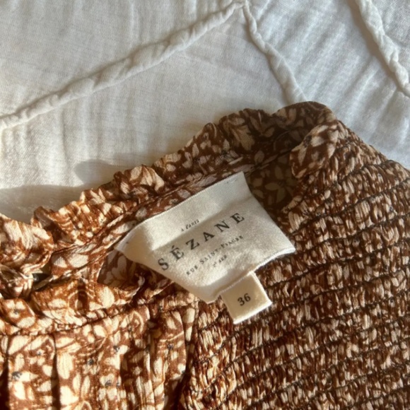 Sézane Mirta Blouse Calanques print 36(4) - Picture 5 of 5